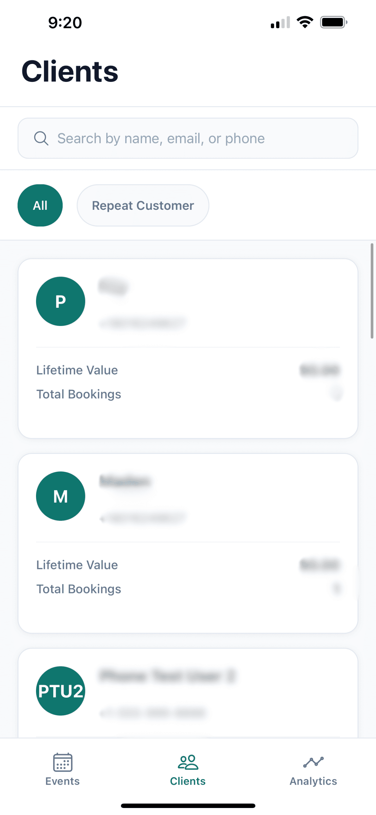 Waitlist management interface
